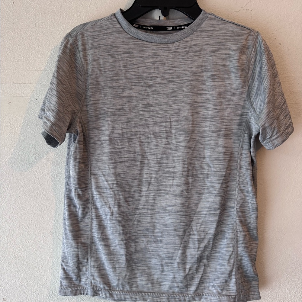 Tek Gear Kids Heathered Gray Short Sleeve Tee